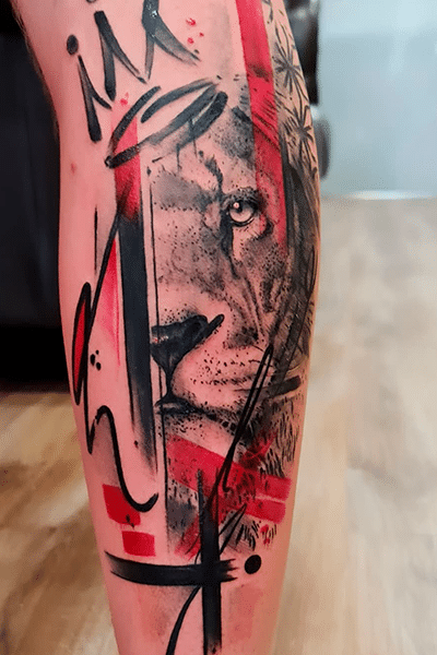 Portafolio Tattoo Barcelona leon tigre animal salvaje